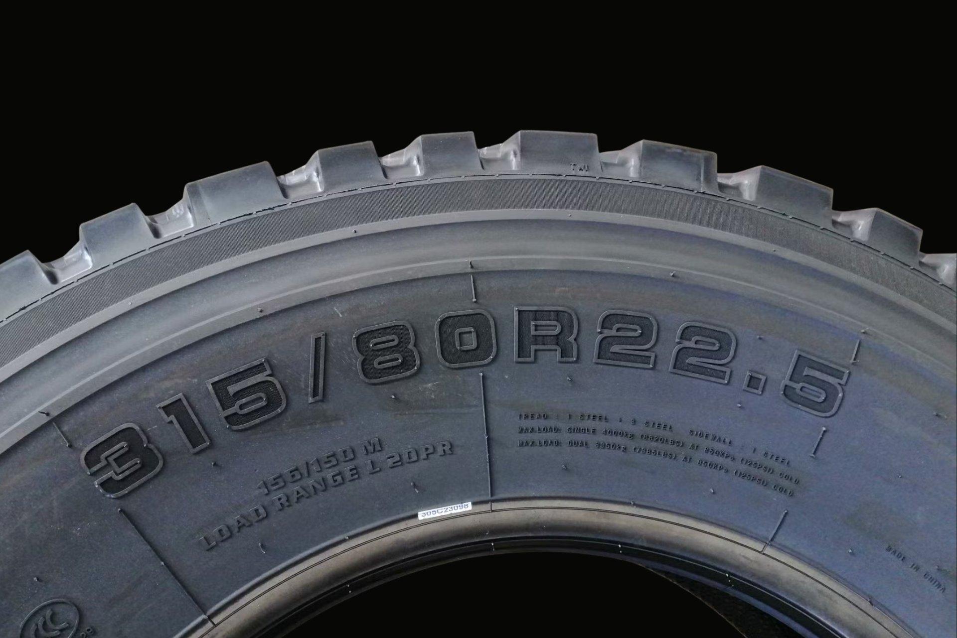 Where can I find the tyre size of my truck?